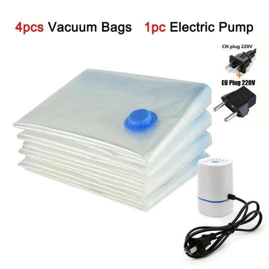 4-Piece Reusable Vacuum Bags